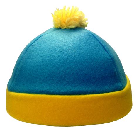 Cartman hat - South Park Eric Cartman Cosplay Knit Pom Beanie Hat. $21.95 $15.37. Save 30%. DOORBUSTER DEAL! Additional discounts do not apply. Shop all doorbusters here! This item ships within 2 day (s). Add to cart. This South Park Eric Cartman Cosplay Knit Pom Beanie Hat lets you channel your inner Cartman with each wear. 